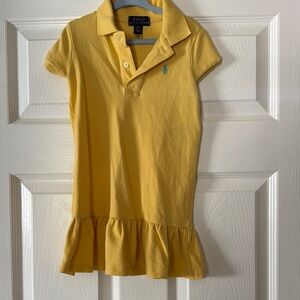 Polo by Ralph Lauren Yellow Ruffled Polo Dress